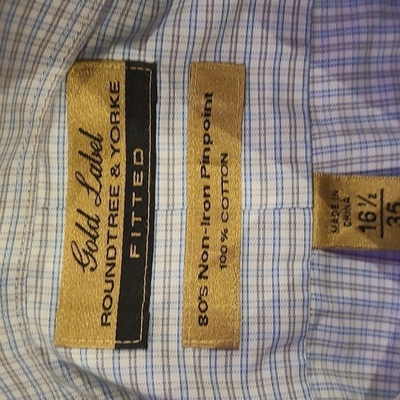 3/$20 Roundtree & Yorke Plaid Button-Up Shirt - Picture 4 of 7